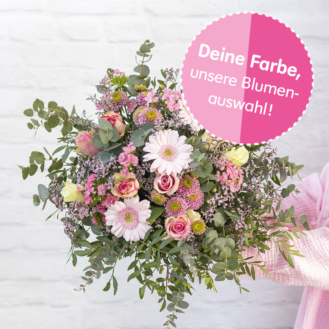 Blumen in Wunschfarbe versenden.