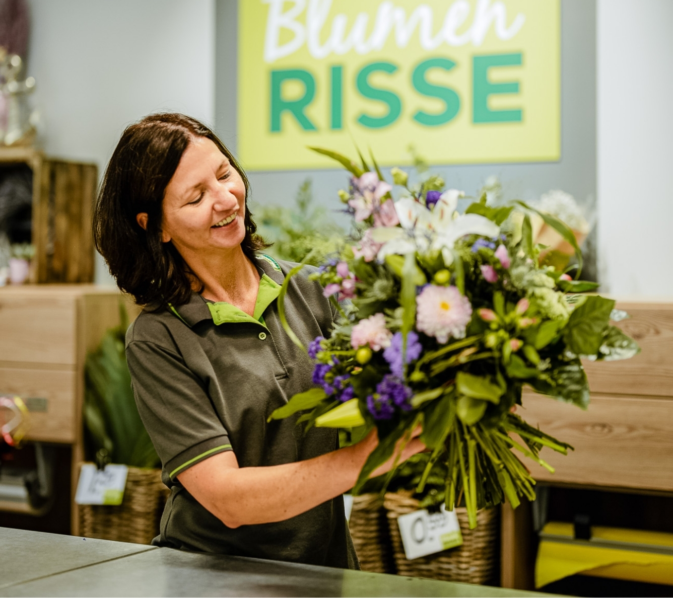 Blumen-Risse, Karriere, Blumenstrauss