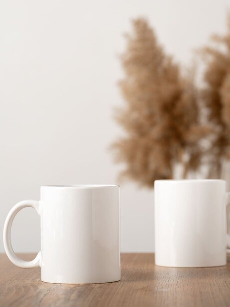 Blumen Risse, Kategorie, Header, Garten, Haushalt, Tassen, Gläser, Tisch, Pampasgras, Weiße Tasse, Wand, Ambiente