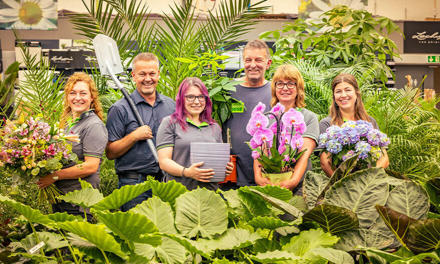 Blumen-Risse, Karriere, Gruen, Grau, Blau, Rot, Rosa, Florist, Gaertner, Abteilungsleiter, Kaufmaennischer, Mitarbeiter, Arbeiten-bei-blumen-Risse