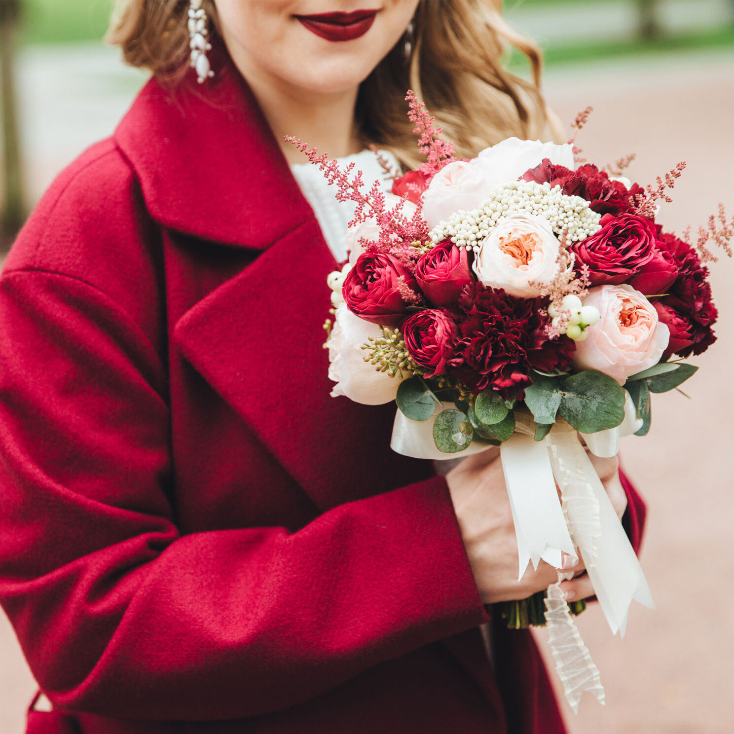 Blumen-Risse, Sortiment, Blumen, Floristik, Hochzeit, Blumenstrauss, Rot, Weiss, Rosa, Gruen