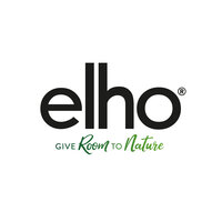 Blumen Risse, Markenwelt, Markenlogo, Elho, Schrift, Schwarz, Hintergrund, Weiß